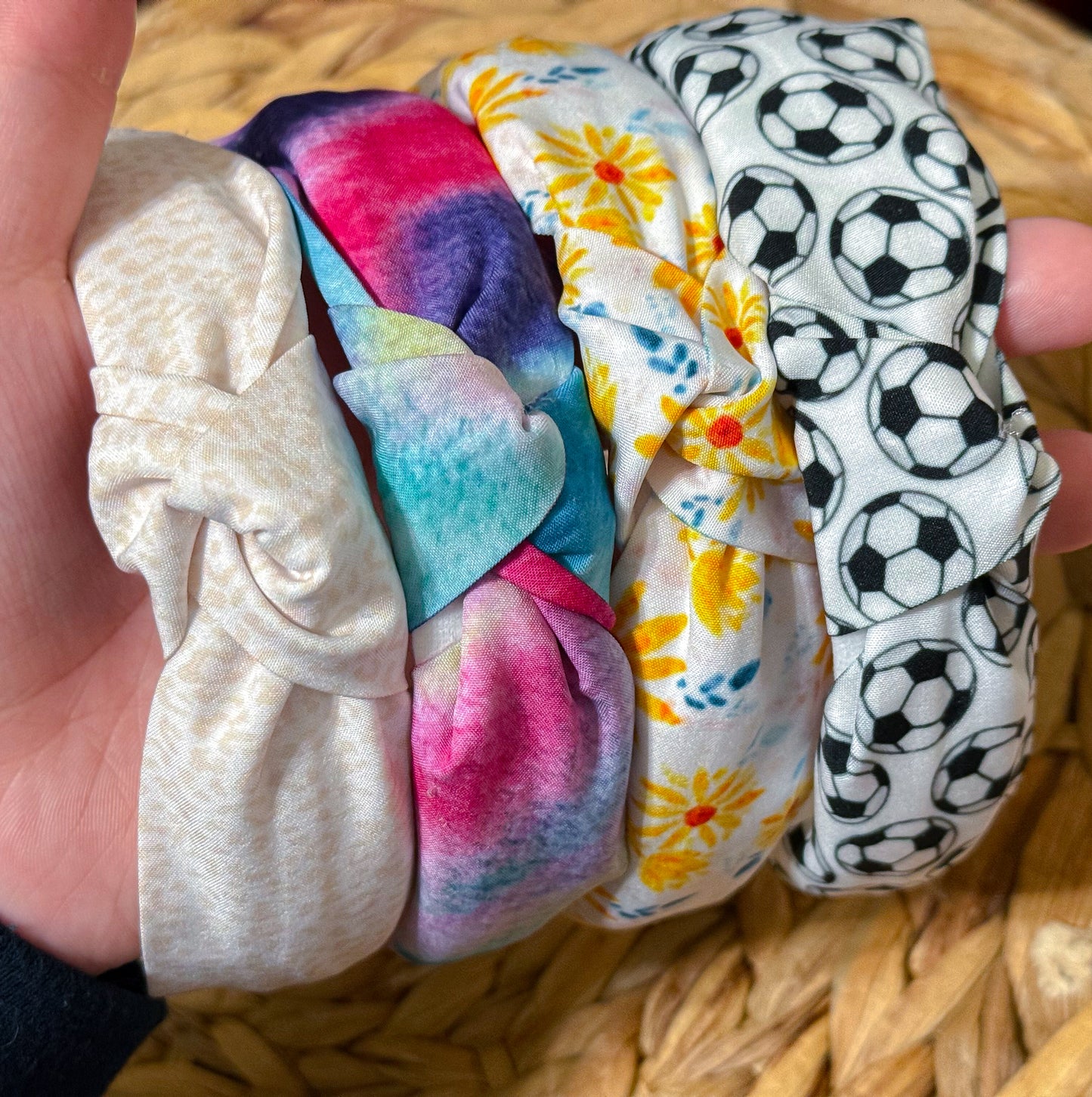Yellow Floral Hard Headband