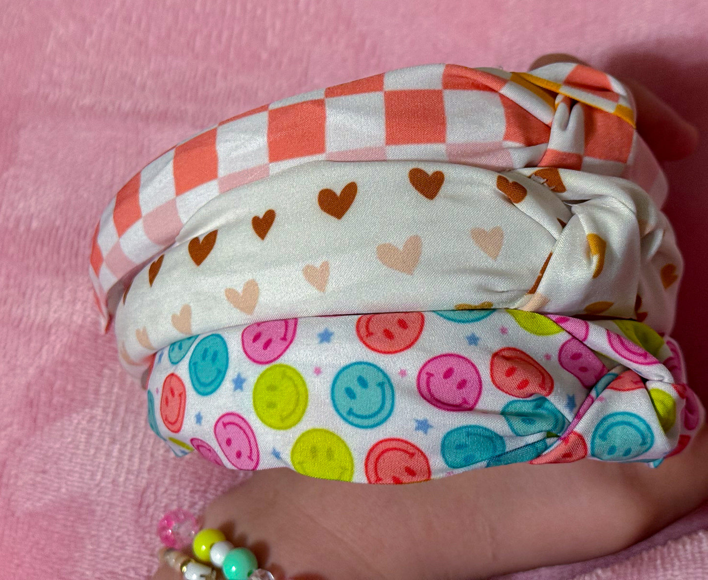 Checkered Knotted Headband